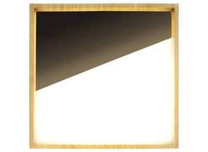 4250294321305 - Led Wandleuchte Vista in Schwarz und Natur 25W 1750lm - black - Eco-light