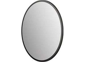 4250312121764 - Picasso Spiegel schwarz Ø 25 cm - mit hochwertigem Aluminiumrahmen für stilvolles Ambiente - Perfekter Badezimmerspiegel Rund der Eleganz und