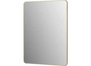 4250312121856 - Picasso Design Spiegel gold 60x80 cm - mit hochwertigem Aluminiumrahmen für zeitloses Ambiente - Perfekter Badezimmerspiegel und Wandspiegel