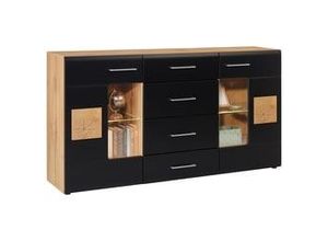 4250314551354 - Sideboard Sonate in Schwarz Eichefarben