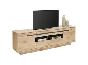 4250314556427 - TV-Schrank INNOSTYLE BELLANO Schränke Gr B H T 205 cm x 63 cm x 44 cm 2 St braun (front viking oak nature mdf korpus außen nachbidlungen innen graphit nachbildung) TV-Sideboards Viking Oak Nature