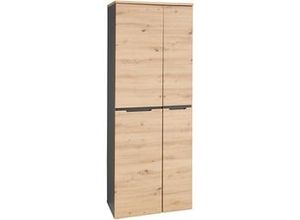 4250314559534 - Büroschrank MEMPHIS Kommode Aktenschrank Graphit   Artisan Eiche Nb ca 75 x 