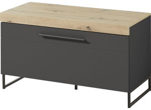 4250314560561 - Lowboard INNOSTYLE Loft Two Sideboards Gr B H T 96 cm x 55 cm x 44 cm Holzwerkstoff graphitfarben (Korpus)  MDF graphitfarben (Front) grau (graphitfarben) Lowboards Breite 96 cm 1 Klappe