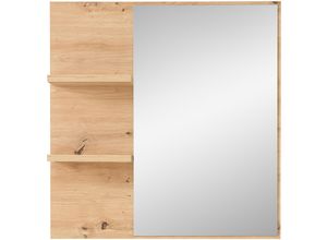 4250314564248 - Garderobenspiegel INNOSTYLE BARI Wandspiegel braun (artisan eiche) B78cm H80cm T17cm Mitteldichte Faserplatte (MDF) glasspiegel Holzwerkstoff Spiegel Spiegelfläche 78 x 80 cm 2 Ablageböden