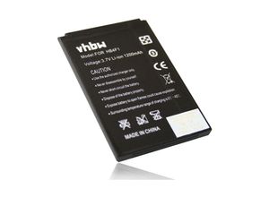 4250318625273 - vhbw Li-Ion Akku 1200mAh (37V) kompatibel mit Smartphone Telefon Handy Lenovo A1 C101 LePhone 3G W100 LePhone W100 Ersatz für HB4F1 C634104130T