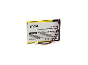 4250318663701 - Li-Polymer Akku 1250mAh (37V) kompatibel mit Navigation gps Garmin Nüvi 750 755 755T Ersatz für 010-00583-00 - Vhbw