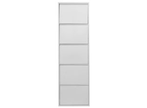 4250327308068 - HEINE HOME Schuhschrank Schränke Gr H B T ca 103 50 15 cm 3 Klappen silberfarben Schuhkipper Schuhschränke