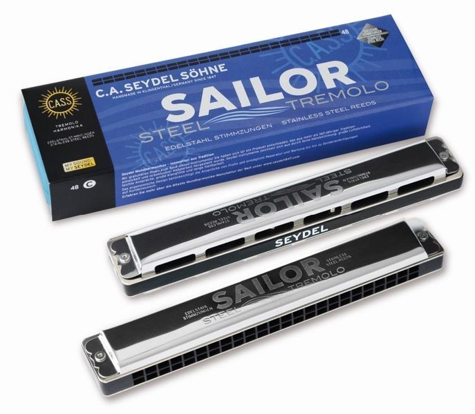 4250331221674 - Seydel Sailor Steel C 48 Mundharmonika  Edelstahl-Stimmzungen Tremolo