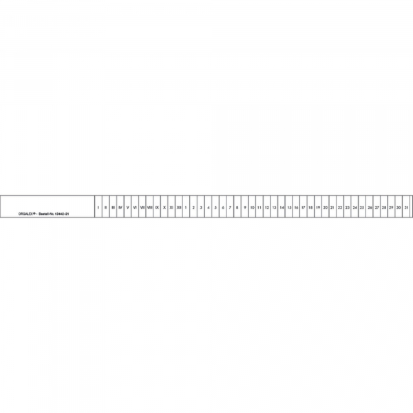 4250340502368 - Organisationsstreifen 1344221 I-XII ws 100St 4250340502368 100 Stück