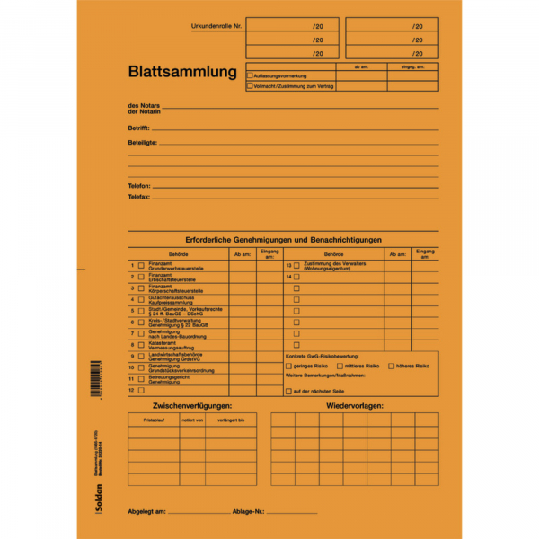 4250340510813 - Blattsammlung NOT702014 or 100St 4250340510813 100 Stück