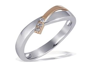 4250345125494 - Diamantring GOLDMAID Fingerringe Gr 52 Weißgold 585 bunt (bicolor) Damen Diamantringe