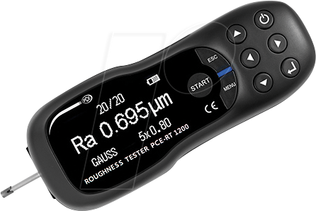 4250348701275 - Pce Instruments - Portabler Rauheitsmesser pce-rt 1200 zur schnellen Erfassung von Ra Rz Rq und Rt große OLED-Anzeige Micro-USB-Schnittstelle