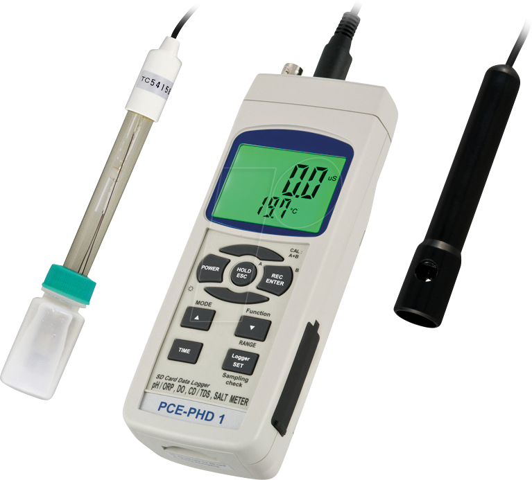 4250348702760 - Instruments PCE-PHD 1 Umweltmessgerät Wasserparameter pH-Wert Redox Leitfähigkeit Salzgehalt Sauerstoff Temperatur