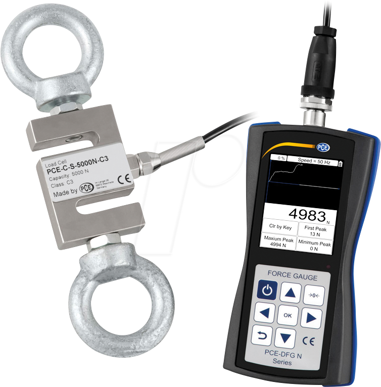 4250348717887 - Instruments PCE-DFG N 5K Dynamometer 0 - 5000 N Werksstandard (ohne Zertifikat)