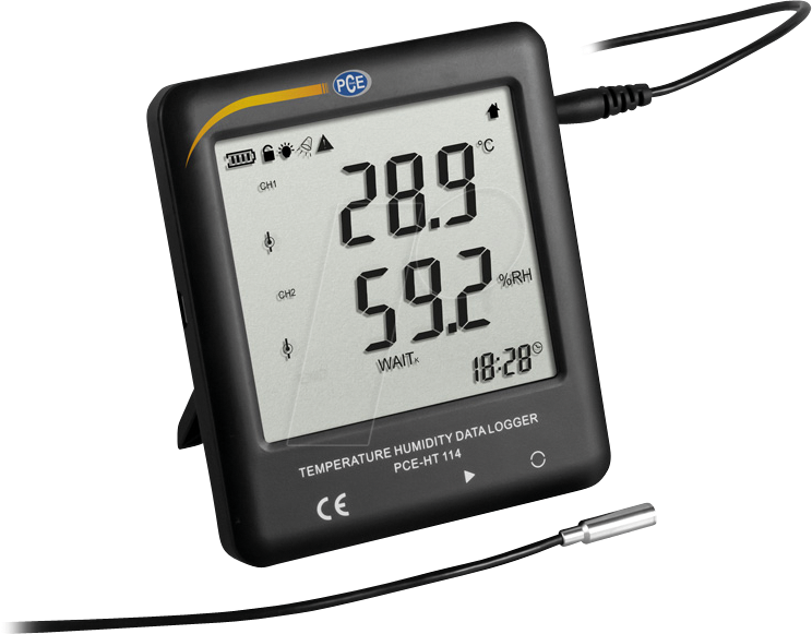 4250348720115 - Instruments PCE-HT 114 PCE-HT 114 Multi-Datenlogger Messgröße Temperatur Luftfeuchtigkeit