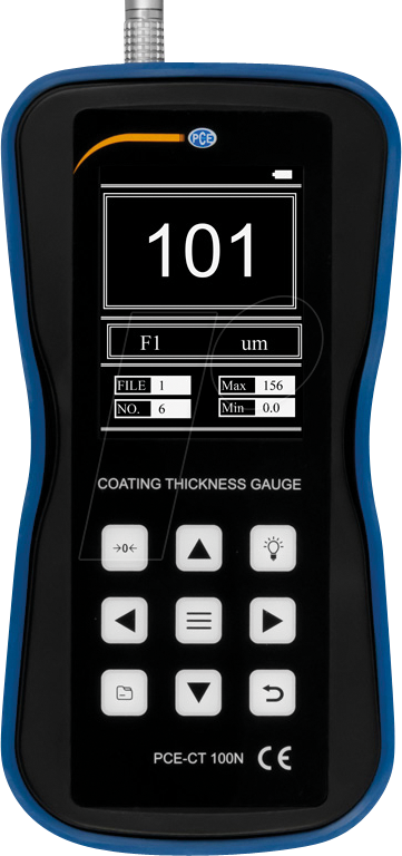 4250348722386 - Instruments Wifi Schichtdickenmessgerät PCE-CT 100N NFe + Fe Auflösung 01 µm (100 µm)