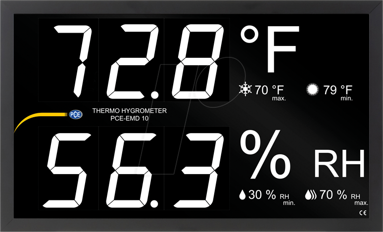 4250348728456 - Pce Instruments - pce-emd 10 pce-emd 10 Einbau-Messinstrument 0 bis 999 % rF