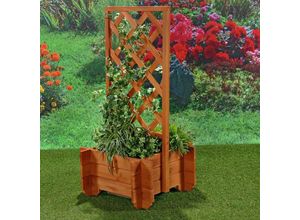 4250357325622 - Rosenbogen Pflanzkübel Pergola Spalier Rankhilfe Blumenkübel Torbogen Holz