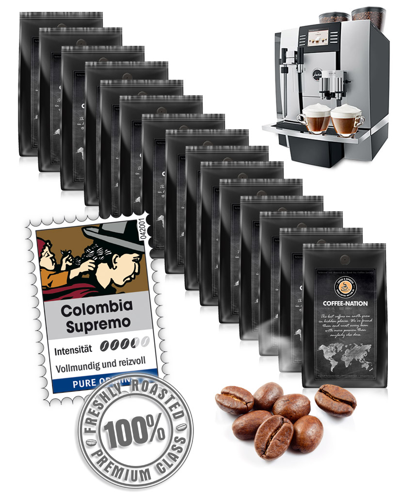 4250363606364 - Colombia Supremo Firmenpaket 16 x 1000 g Bohne