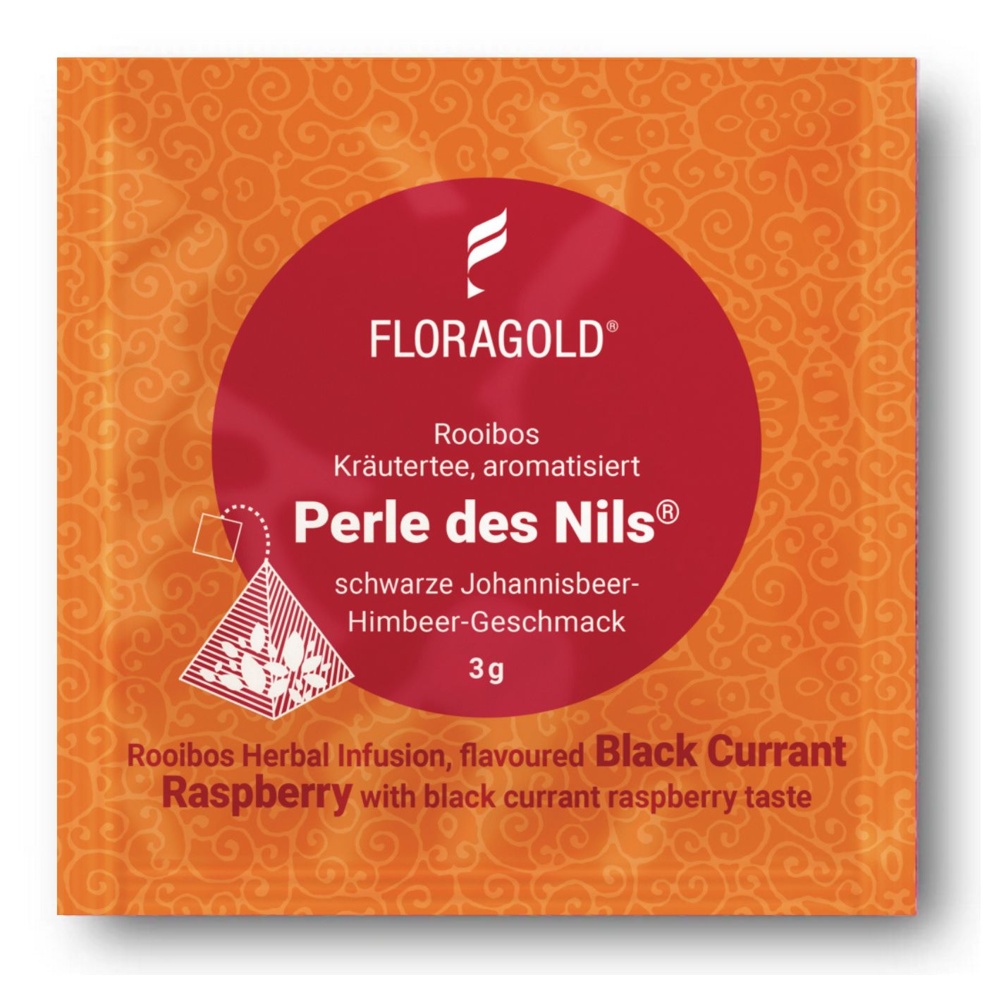 4250363621053 - Rooibostee PERLE DES NILS® von Floragold 100er Pyramidenbeutel