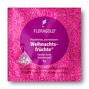 4250363621138 - Früchtetee WEIHNACHTSFRÜCHTE® von Floragold 100er Pyramidenbeutel