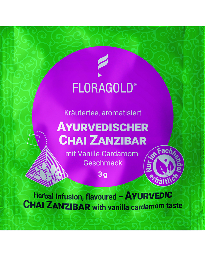 4250363621398 - Rooibostee AYURVEDISCHER CHAI ZANZIBAR von Floragold 100er Pyramidenbeutel