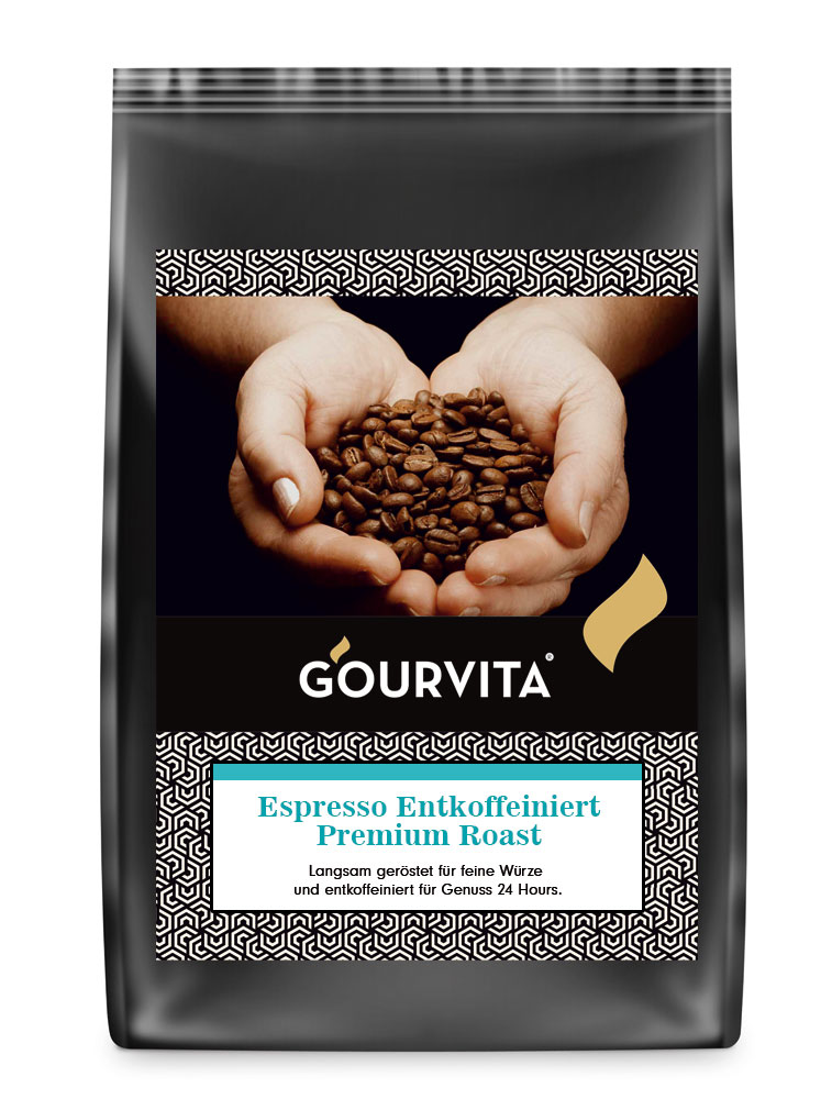 4250363622494 - Kaffee ESPRESSO ENTKOFFEINIERT Premium Roast von Gourvita 500g Bohnen 4250363622494 - Kaffee ESPRESSO ENTKOFFEINIERT Premium Roast von Gourvita 500g Bohnen