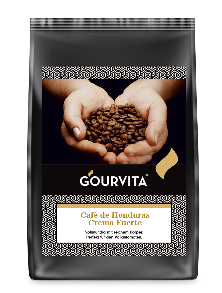 4250363622517 - Kaffee CAFÈ DE HONDURAS Crema Fuerte von Gourvita 500g Bohnen