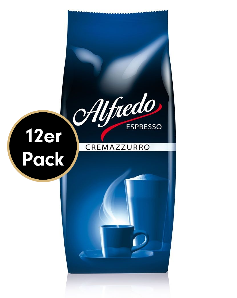 4250363624832 - Kaffee-Sparpaket CREMAZZURRO von Alfredo Espresso 12x1000g Bohnen