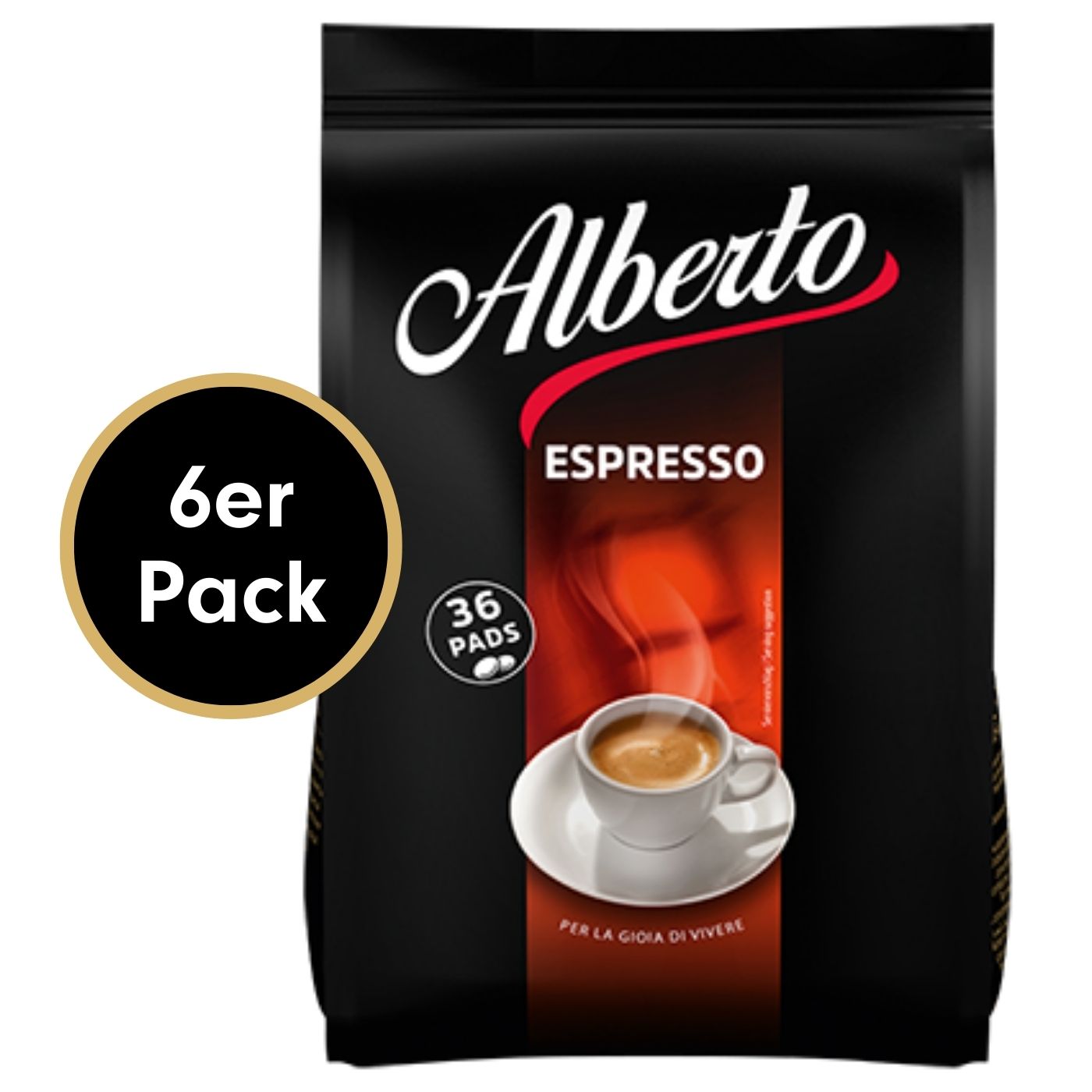 4250363625068 - Kaffepad ESPRESSO von Alberto Espresso 6x36 Stück