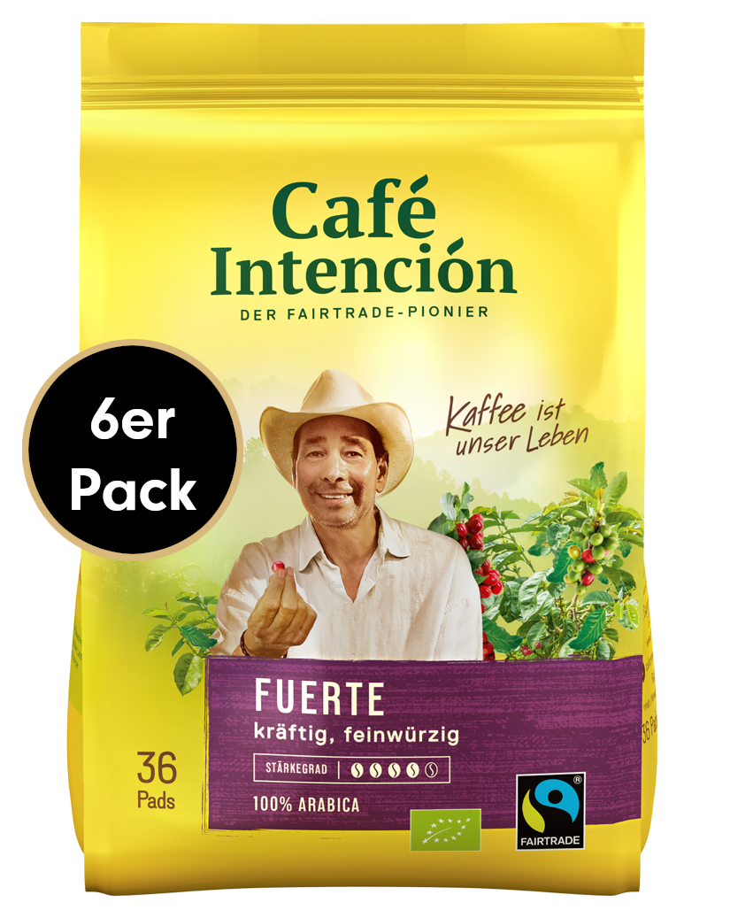 4250363625747 - CAFÉ INTENCIÓN FUERTE Kaffeepads Mega-Sparpaket 6x36 Stück