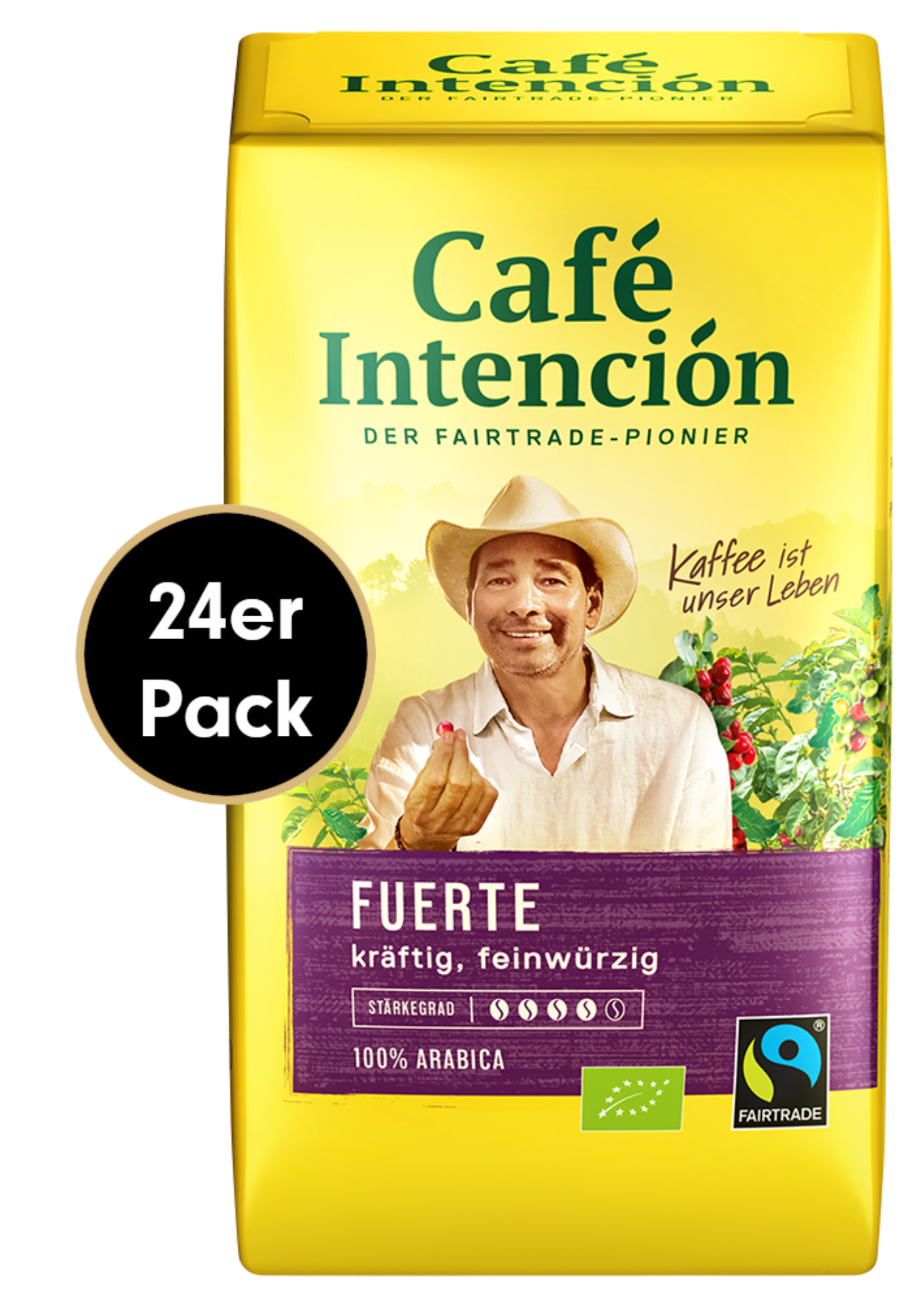 4250363625785 - Kaffee Mega-Sparpacket FUERTE von Café Intención 24x500g gemahlen