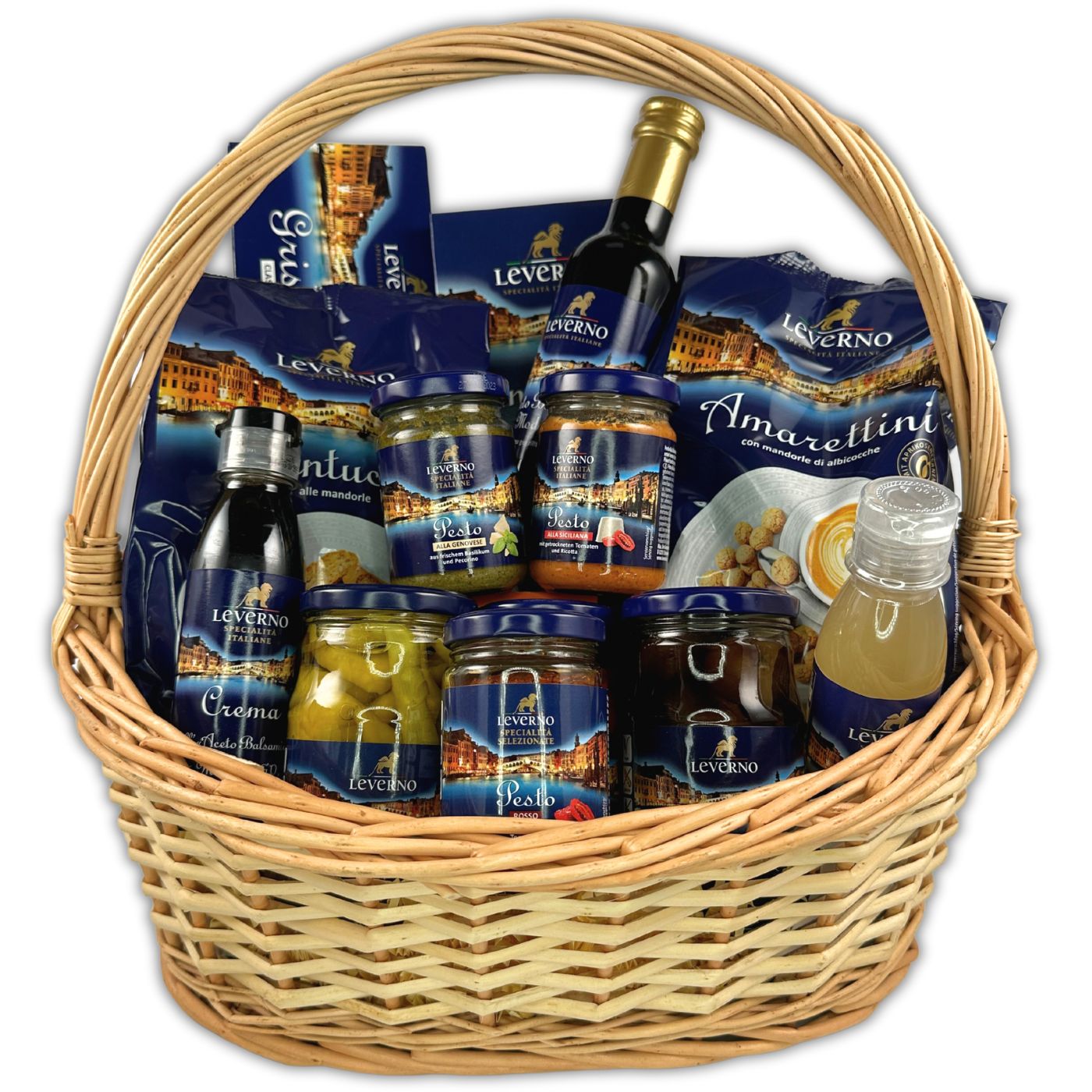 4250363625976 - Premium-Geschenkkorb LEVERNO mit italienischer Feinkost