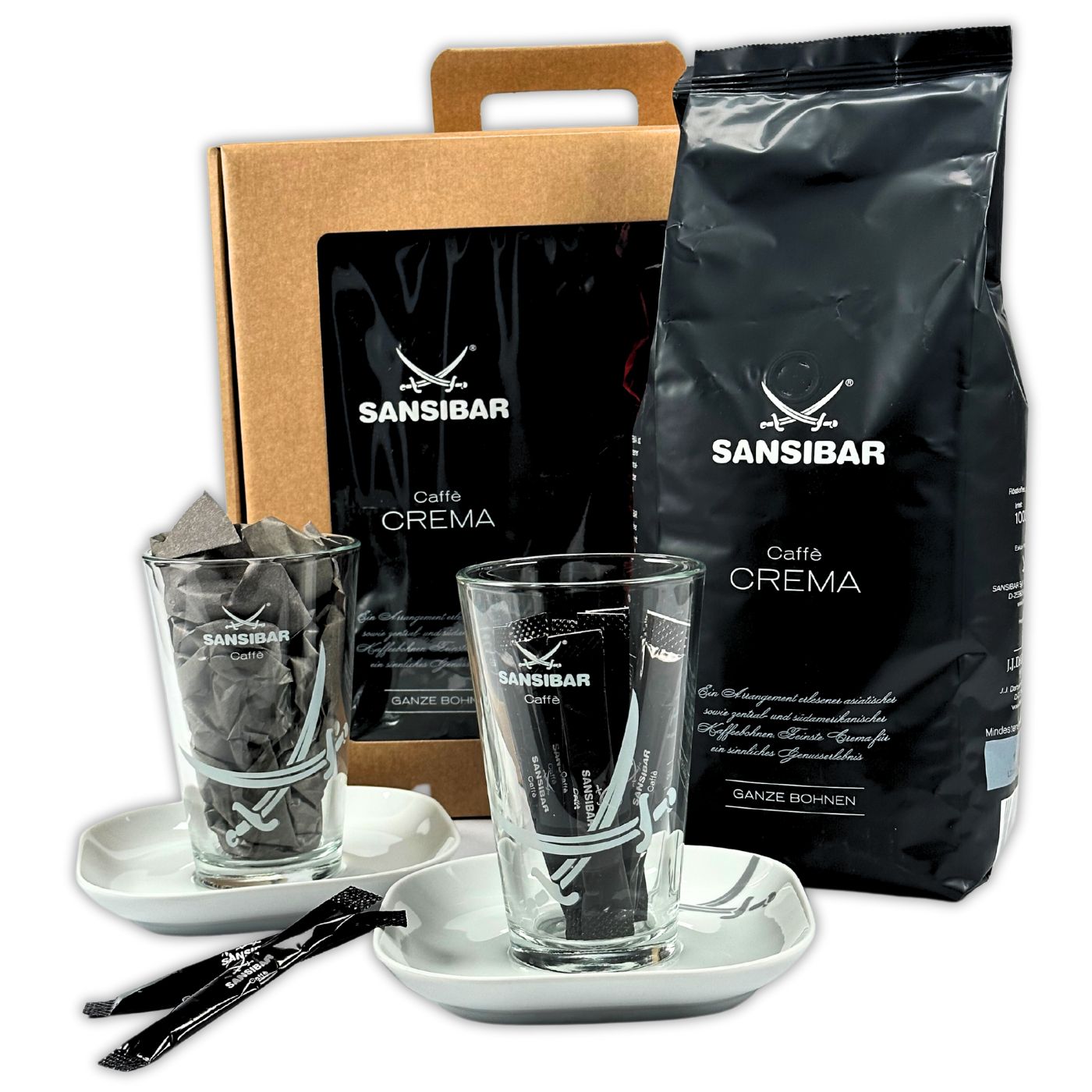 4250363626065 - SANSIBAR Geschenkset mit Caffee Crema und Latte Macchiato Gläser von Sansibar