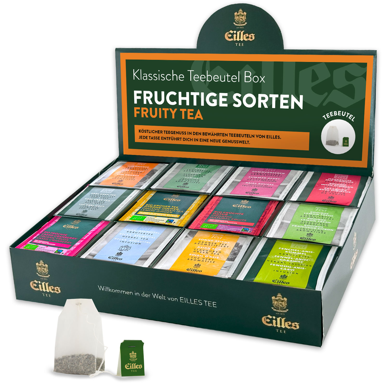 4250363626157 - FRUITY Mischbox mit 12 Sorten EILLES Teebeutel unserer fruchtigsten Sorten