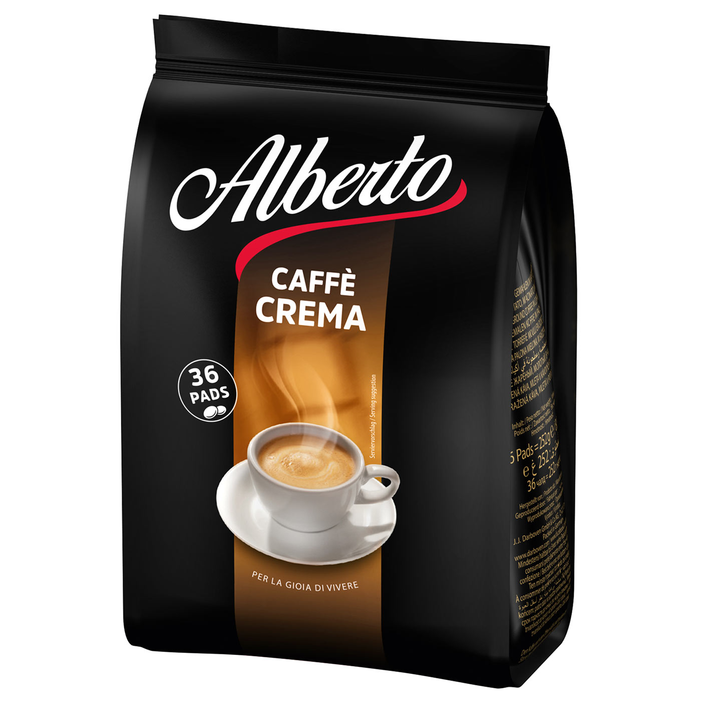 4250363626621 - Alberto Caffè Crema Kaffeepads Mega-Sparpacket 12x36 Stück
