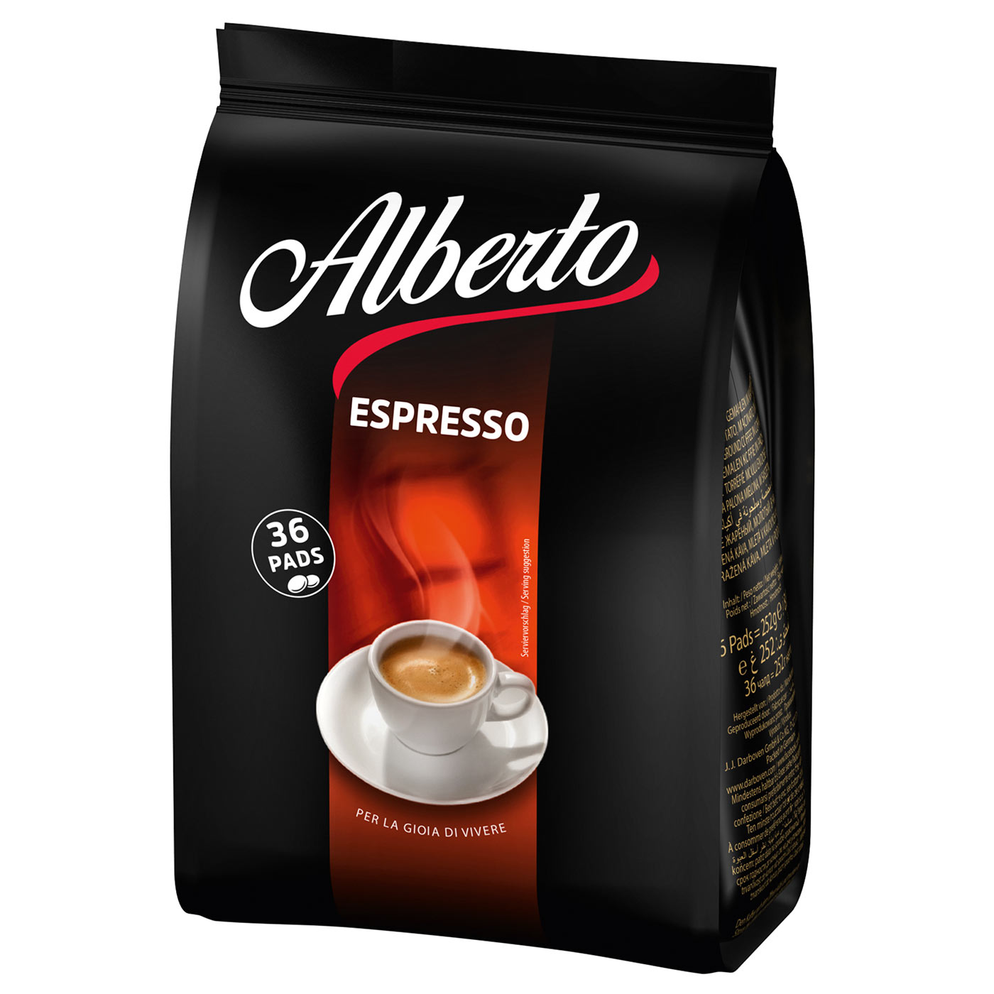 4250363626645 - Alberto Espresso Kaffeepads 6x36 Stück