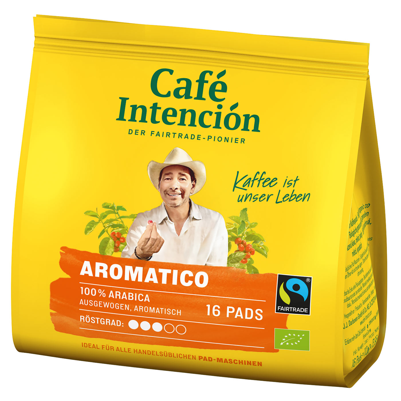 4250363626652 - Café Intención AROMATICO Kaffeepads Mega-Sparpaket 6x16 Stück