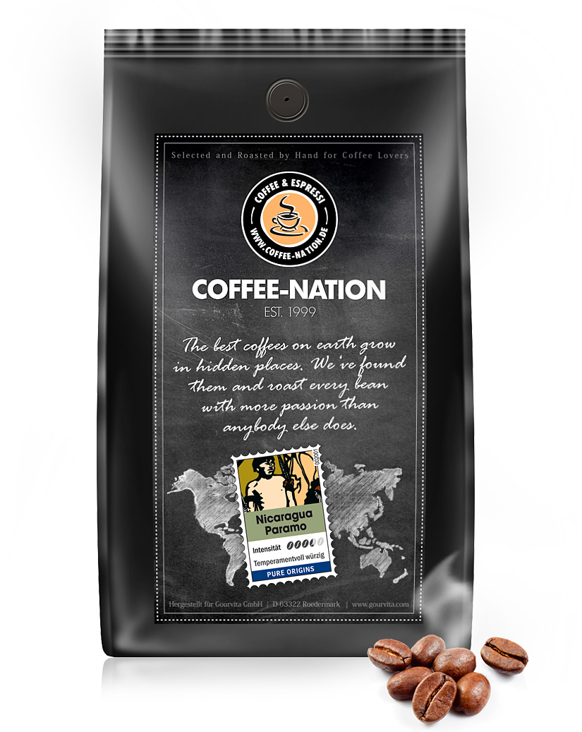 4250363627512 - Kaffee NICARAGUA PARAMO von Coffee-Nation 500g Bohnen