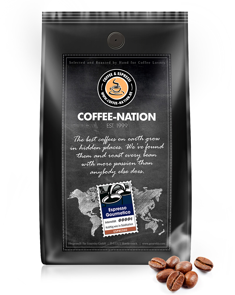 4250363627710 - Kaffee ESPRESSO GOURMETICO von Coffee-Nation 500g Bohnen
