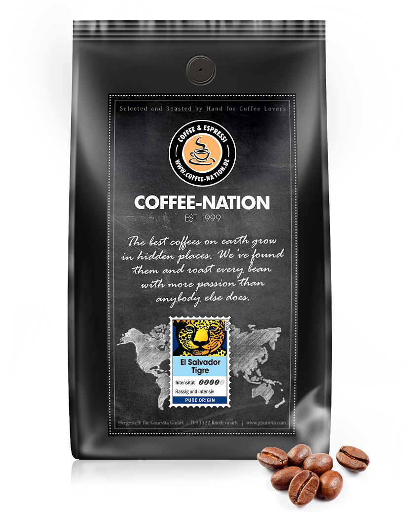 4250363628106 - Kaffee EL SALVADOR TIGRE von Coffee-Nation 500g Bohnen