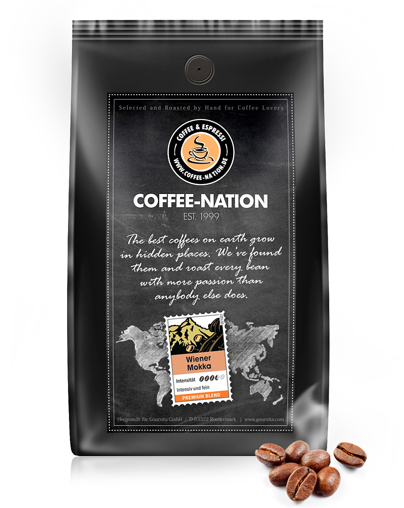 4250363628120 - Kaffee WIENER MOKKA von Coffee-Nation 500g Bohnen