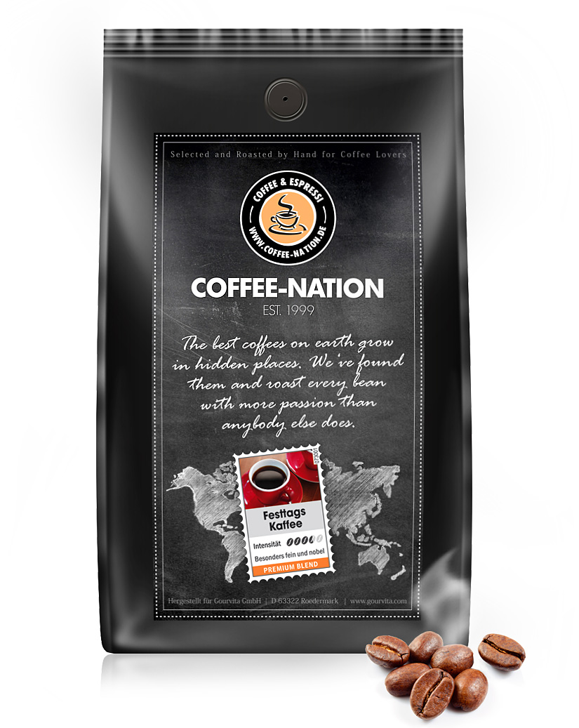 4250363628229 - Kaffee FESTTAGS KAFFEE von Coffee-Nation 500g Bohnen