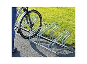 4250366513409 - WSM Fahrradständer einseitig schräge Haltebügel Länge 2800mm 8 Parkplätze