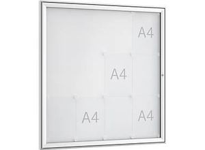 4250366522814 - Softline Schaukasten WSM FSK 16 ESG Glas für 16x DIN A4 Aushänge Hochformat