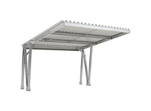 4250366542362 - Fahrzeugüberdachung EcoCover für 2 Stellplätze mit Stahldach verzinkt B 5160 mm Grundeinheit kaiserkraft