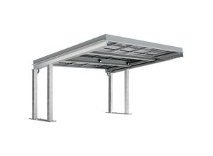 4250366542720 - Fahrzeugüberdachung SolarCover mit PV-Modulen ohne Schaltschrank verzinkt B 5490 mm Grundeinheit kaiserkraft