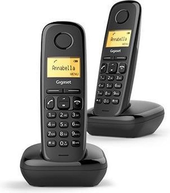 4250366850511 - A170 duo - schwarz - DECT-Telefon-Set - einfach zu bedienen