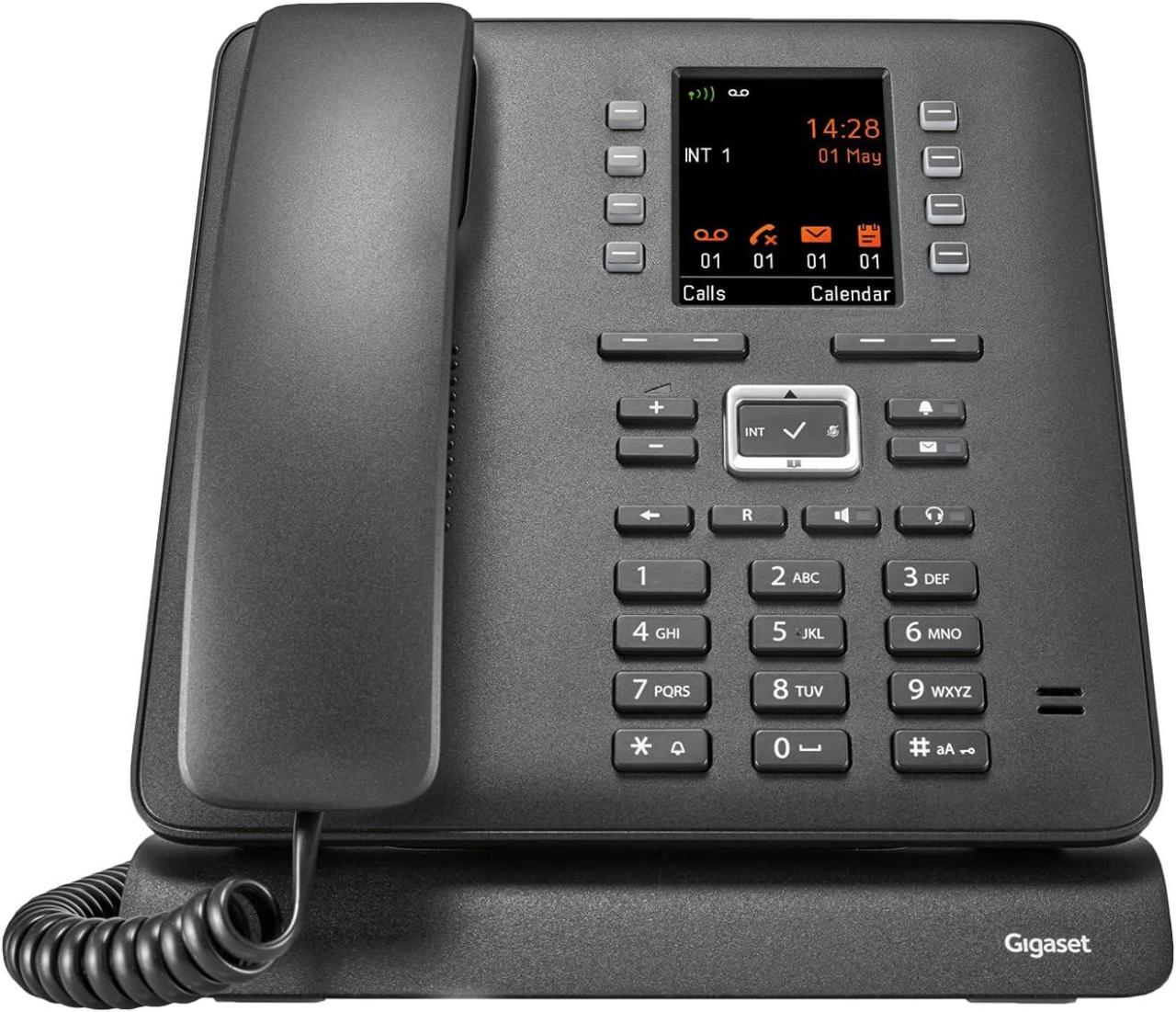 4250366852188 - Gigaset Pro Maxwell C Schnurgebundenes Telefon VoIP Bluetooth Freisprechen Headsetanschluss Optische Anrufsignalisierung Wahlwiederholung TFT Schwarz