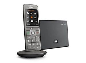 4250366857602 - Schnurloses Telefon CL690A SCB analog & IP Anrufschutz 3 Anrufbeantworter Telefonbuch 24″ Farbdisplay Reichweite bis 50 300 m Sprechzeit bis 14 h inkl Ladeschale anthrazit